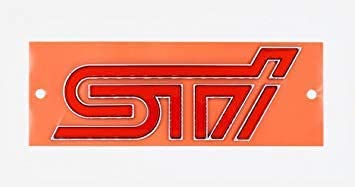 Amazon | 【スバル純正】STI【チェリーレッド リアレターマーク