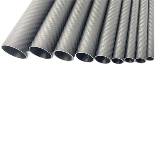 3k Carbon Fiber Tube, Twill Matte, Length:500mm, Wall Thickness: 3mm,Calibre: 12mm-48mm RC Airplane Models Accessories Carbon fiber square tube(42x36x500mm 2pcs)
