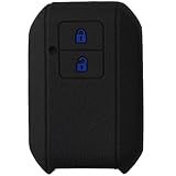[GRmkt] スズキ 車 スマート キー カバー シリコン ケース 傷 防止 新型 ジムニー シエラ ワゴンR スティングレー スイフト クロスビー ブラック (青マーク)