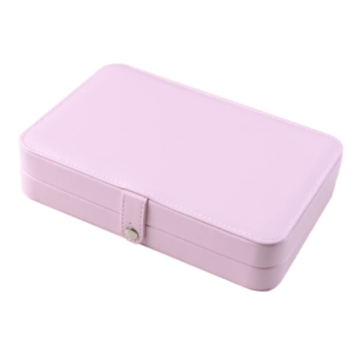 Scatola per Gioielli Scatole per Gioielli in Morbida Pelle con Display per Gioielli Espositori per Gioielli da Donna Contenitore per Gioielli(Pink)