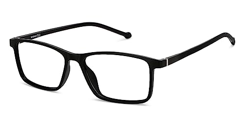 Image of LENSKART BLU | Zero Power Blue Cut Computer Glasses | Anti Glare, Lightweight & Blocks Harmful Rays | Full Rim Rectangular | 100% UV Protected | For Men & Women | Medium | LB E14270