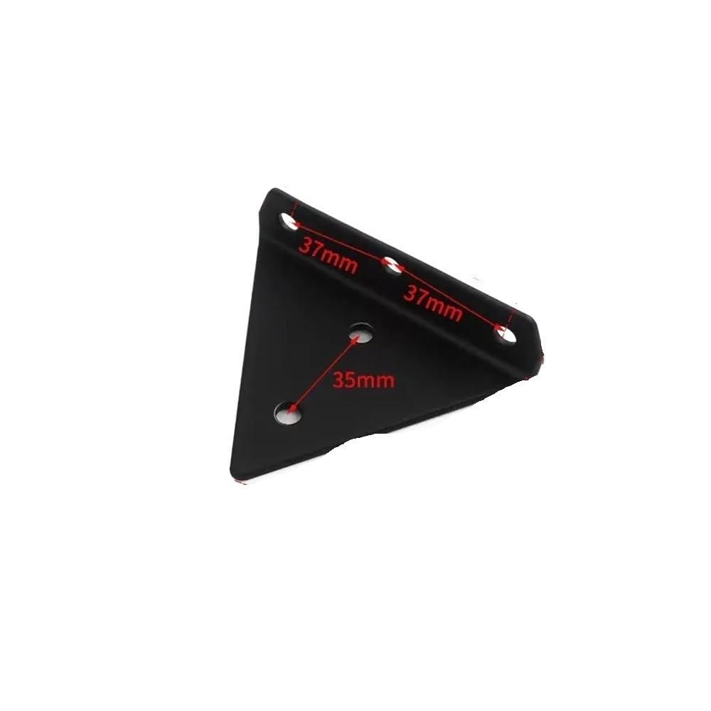 Sunrrafck Black 8.5Cm 1Pcs Invisible Bracket Wall Shelf One-Word Partition Support Frame Fixed Triangle Right-Angle Load-Bearing Rack(Black 8.5Cm)