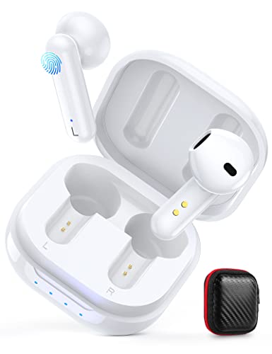 iMangoo True Wireless Earbud 5.0 Bluetooth Headphones, TWS Touch Control Premium Stereo Sound Cordless in-Ear Earphones Built-in Microphone with Charging Case for iPhone 13 12 Pro Max Android iMangoo True Wireless Earbud 5.0 Bluetooth Headphones, TWS Touch Control Premium Stereo Sound Cordless in-Ear Earphones Built-in Microphone with Charging Case for iPhone 13 12 Pro Max Android