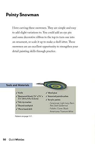 Quick Whittles: 16 Caricature Projects to Carve in a Sitting (Fox Chapel Publishing) Full-Size Patterns and Beginner-Friendly Instructions for Woodcarving a Santa, Bear, Narwhal, Monster, and More - Image 6
