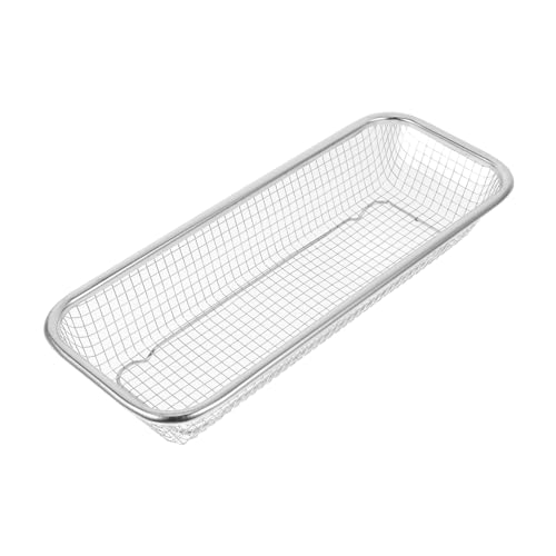 ibasenice Upgrade Your Air Fryer Stainless Steel Crisper Tray Oven Pan Rack for Grilling Vegetables Large Grilling Tray for Outdoor Bbqs