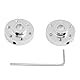 Befenybay 2PCS Silber Rigid Flange Wellenkupplung für 6mm Wellenpaar mit M3 Gewinde