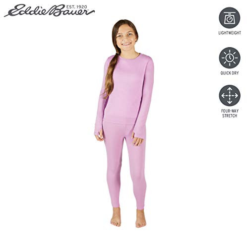 Eddie Bauer Kids' Thermal Underwear Set 2 Piece Performance Base Layer Long Sleeve Shirt and Leggings Boys/Girls (3-16)2