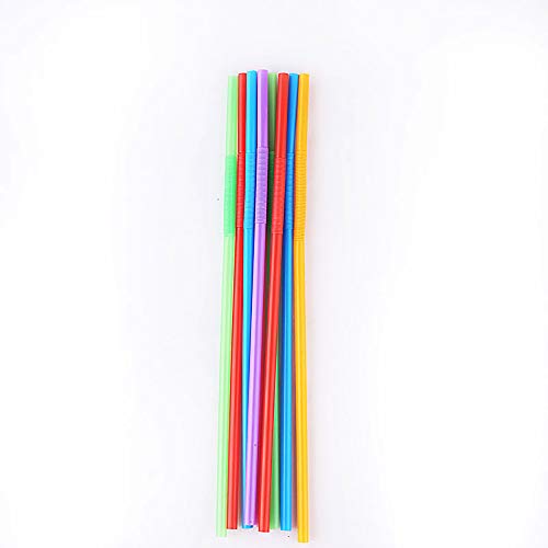 Pitillos plásticos desechables coloridos 300 pcs miniatura 4