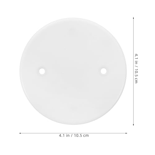 Placa de cubierta de techo redonda en blanco para tapar cajas eléctricas con panel plano 6