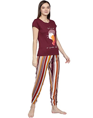 Image of B STORIES Maroon Stripes PJ