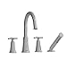 Riobel MMRD12XC 4-Piece Deck-Mount tub Filler with Hand Shower, Chrome