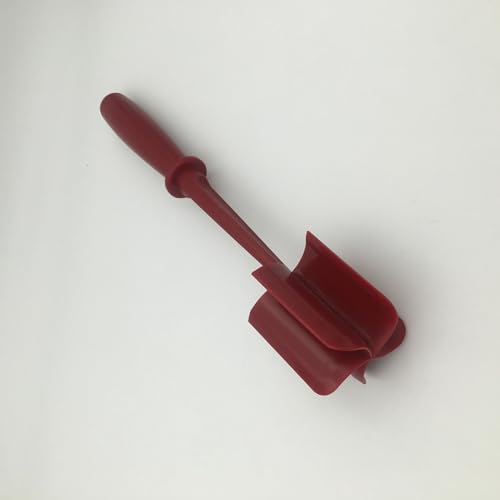 Soulnioi Potatoes Masher,Meat Chopper,Ground Beef Masher with 5-Blade Head,Heat-Resistant,Non-Stick Meat Masher for Hamburger Meat,Beef,Potatoes,Nylon Utensil Cookware Red - Image 2