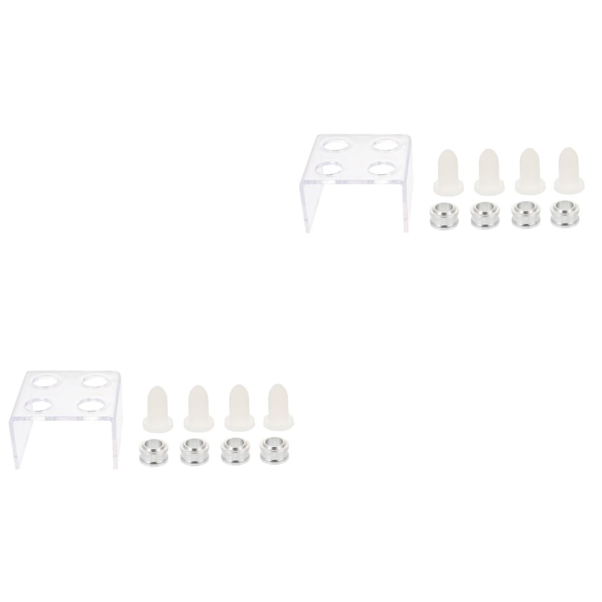 FOMIYES 3 Set Stampo in silicone per rossetto spazzole contenitori per lucidalabbra fabbricazione Organizzatore di trucchi kit stampo per rossetto stampo cosmetico fai da te Gel di silice