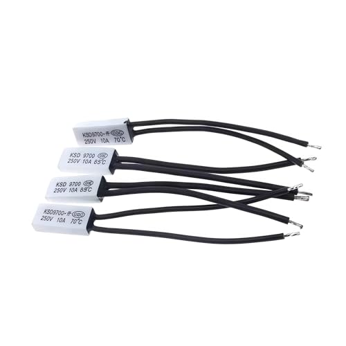 50 �Z���~�b�N�T�[���X�^�b�g KSD9700 40C-240C 5A 12V/24V DC ���x����X�C�b�`�ߔM�v���e�N�^�[(Normally closed-115C)
