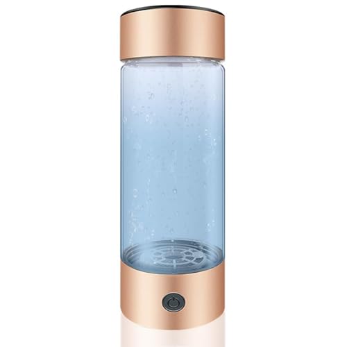 Lbvzxkad Botella de Agua de HidróGeno, 420 Ml, 1400 Ppb, TecnologíA PEM SPE, MáQuina Ionizadora de Agua de HidróGeno PortáTil, Elementos Esenciales ()