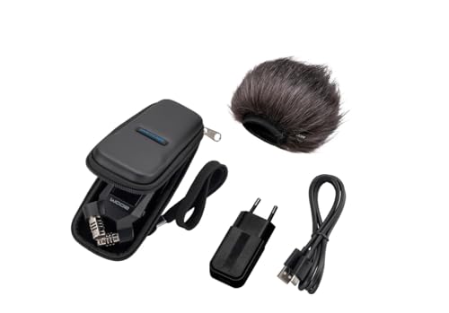ZOOM APH-1e Zubehör-Kit für H1essential – Komplettset mit Windschutz & Tasche – Ideal für Außenaufnahmen – EU-Version – Schwarz