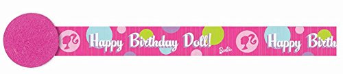 Barbie Crepe Streamer Amscan deco papier crepon anniversaire