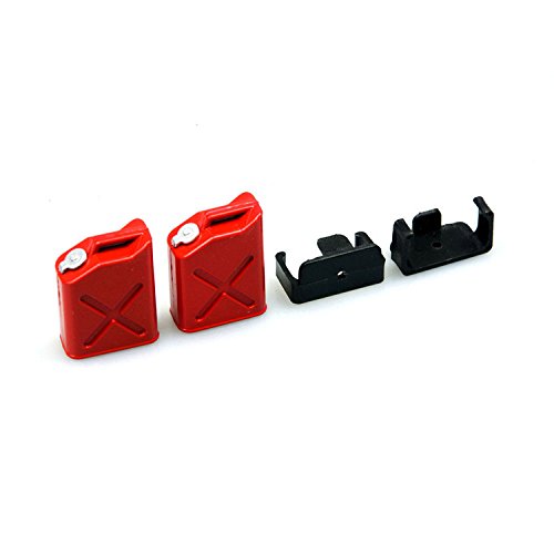 EPTNNASO 2 pcs 1/10 Scale Harden Plastic Fuel Tank Oil Drum Tank for Wraith SCX10 TRX-4 RC Crawler
