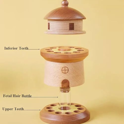 Boîte commémorative pour dents de bébé, le cadeau de naissance idéal en bois