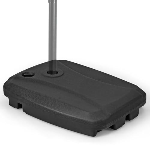 YASICA ガーデンパラソル タンド パラソルベース 土台 アウトドア庭園用 中柱式シェードガン専用注水ベース (注水/注砂後 60KG)キャスター付き 移動可能 高耐久性 HDPE材質 ベース円孔径 70mm uvカット・耐候性仕様 商業施設・家庭用