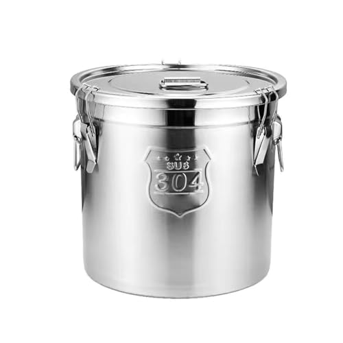 Lattine ermetiche in acciaio inox 304, resistenti e contenitori per alimenti per riso, farina e cereali, con coperchi ermetici, ideali per l'organizzazione della cucina