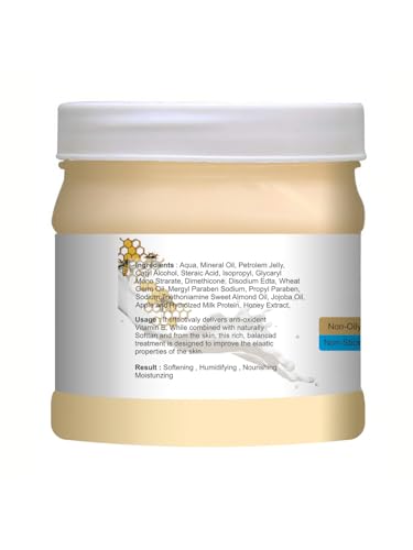 Image of Pink Root Milk & Honey Cold Cream 500ml, Helps in Glowing & Moisturising Skin enriched with Vitamin E Oil, Shea Butter