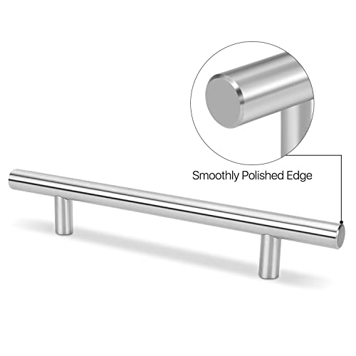 Flexzion 1 Pack Kitchen Cabinet Handles Silver Drawer Pulls 24 Inch, 15 Inch Hole Center, Stainless Steel T Bar With Satin Brushed Nickel, Hardware For Kitchen Cupboard Door Bathroom Furniture #TOP1