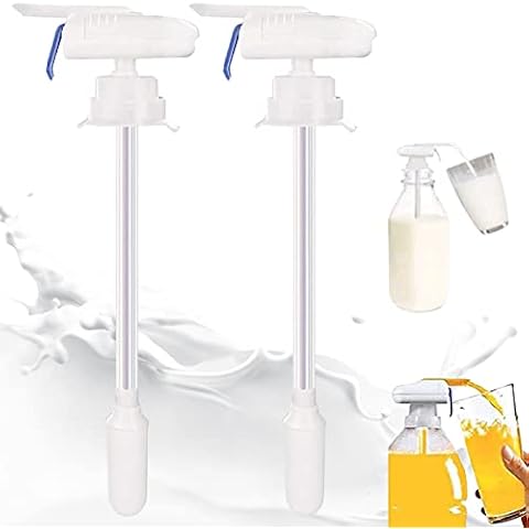 Milk Dispenser Fridge Tap Automatic 2pcs, Mini Beer Keg Dispensers, Magic Tap Electric Drink Dispenser,Portable Electric Milk Juice Beer Beverage Dispenser for Fridge Outdoor Home Kitchen Cover