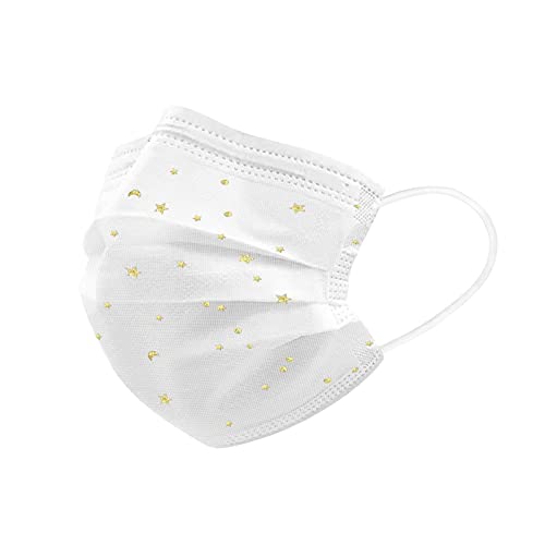 Stay&me Elegant 10/20/50/100 stuks volwassenen 3-laags beschermend masker van kant, 3-laags mond- en neusbescherming, stofdicht, mond- en neusbedekking, ademend, mondbescherming voor dames en heren (30 stuks, A) - Image 5
