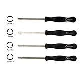 HURI 4tlg Satz Motorsägen Kettensäge Rasenmäher Scindapsus Vergaser Schraubendreher Einstell werkzeug passend für Walbro Zama Husqvarna Motorsägen und die meisten 2-cycle kleiner motor