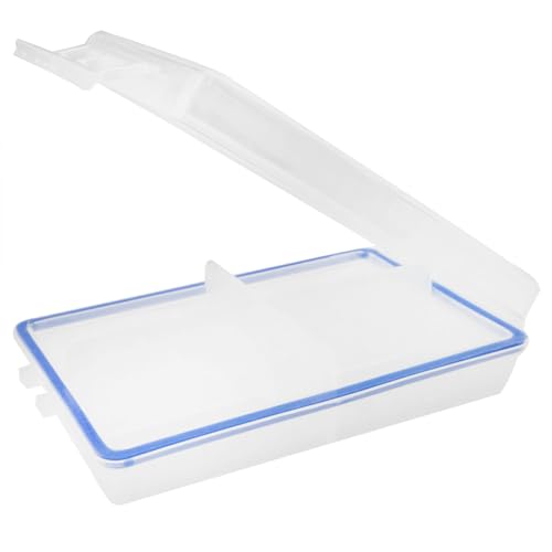 CHENJIN 4 compartimentos pequenos organizadores de equipamentos com divisória caixa de peças transpa