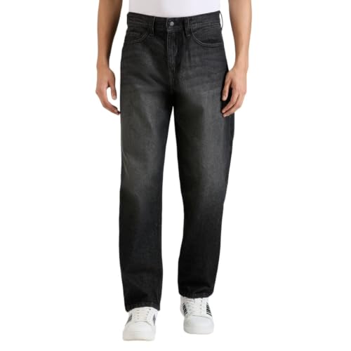 Buy Pepe Jeans Men Black Relaxed Fit Mid-Rise Jeans at Amazon.in - Image 2
