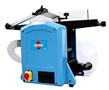 LEMAN - Regruesadora Cepilladora de Madera LODRA210, 210 mm, Motor 1500 W, 2 Cuchillas Reversibles, Sistema de Aspiración Integrado