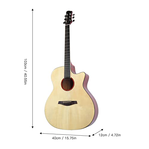 Folk Guitar Beginner Starter Pack, Acoustic Guitar Longue Durée de Vie Facile à Jouer Belle Texture Forte Puissance de Pénétration pour les Débutants (Couleur du bois naturel) - Les Beatles, Paul McCartney, John Lennon, RIngo Starr, George Harrison Folk Guitar Beginner Starter Pack, Acoustic Guitar Longue Durée de Vie Facile à Jouer Belle Texture Forte Puissance de Pénétration pour les Débutants (Couleur du bois naturel) – Image 8