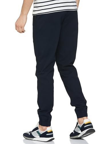 Image of FYLTR Men's Taper Fit Stretch Cotton Joggers with Elasticated Waistband & Drawstrings