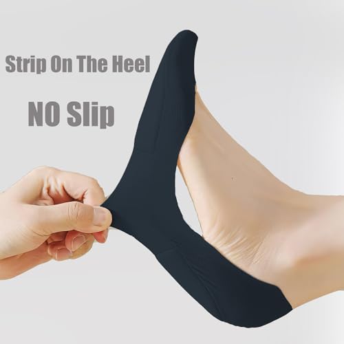 Image of 6 Pair Low Cut Womens No Show Socks With Padding For Flats Loafers Shoes