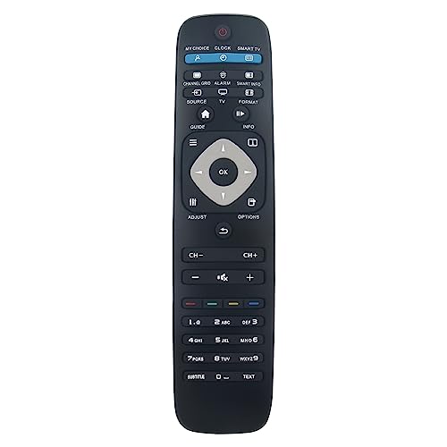 AULCMEET Replacement Remote Control Fit for Philips Professional LED TV 28HFL5010T 28HFL5010T/12 32HFL5010T 32HFL5010T/12 32HFL5010T/60 40HFL5010T 40HFL5010T/12 40HFL5010T/60 48HFL5010T 48HFL5010T/12