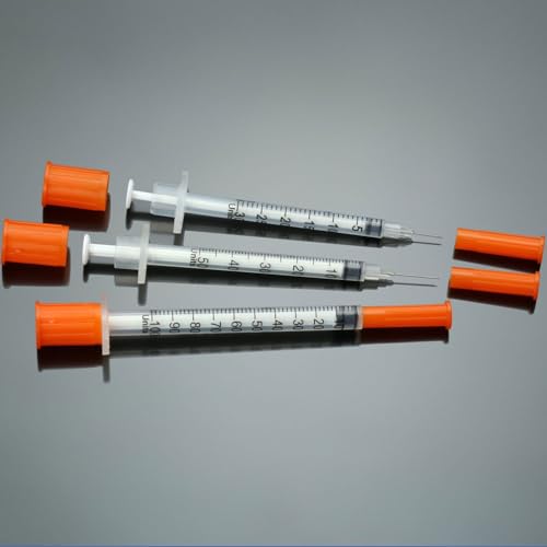 Image of 1ml Syringe with Needle,30G 1cc 5 /16 Inch 8mm Needle and Syringe,Individually Wrapped,Pack of 30