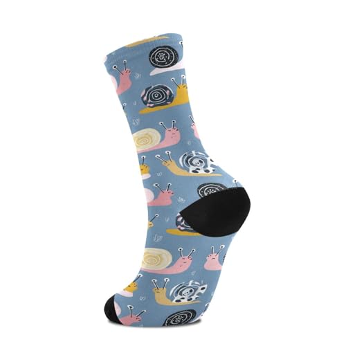 Wusikd Snails Socks for Women and Men Animal Long Socks for Athletic Running 14