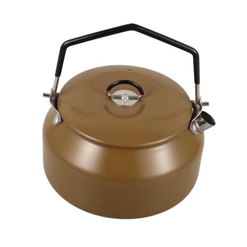 MOBUTOFU Cafetera Portátil Para Acampar, Tetera Para Cocina, Tetera Para Acampar, Suministros Para Exteriores, Tetera Para Exteriores, Tetera De Acero Inoxidable Para Cocina, Tetera Para