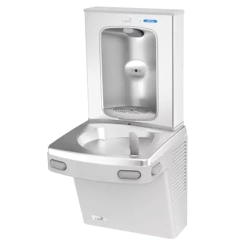 Oasis VersaCooler Water Drinking Fountain Wall Mount Indoor in Greystone with Electric Bottle Filling Station, 8PH, ADA Compliant Water Cooler - Stainless Steel - 18
