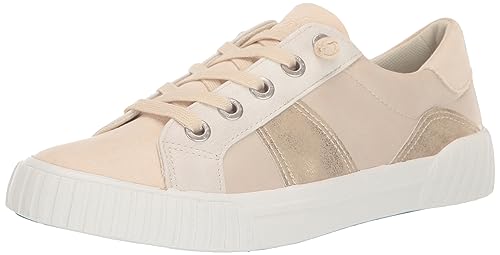 Blowfish Malibu Women's Wave-B Sneaker, Ice MicSuede/ParchmRssee/WhtEl, 9