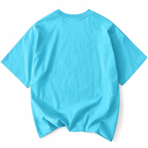 Image of Jawdrobe Cotton Blend Oversized Fit Half Sleeve Printed Round Neck T-Shirt for Women | Aesthetic Summer Wear