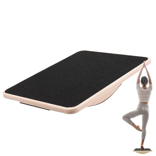 Wobble Board, Balance Boards für Erwachsene | Stabilität Yoga Workout Holzübungen Trainer Balmer Board,rutschfeste Stabilitstrainer, Fitness Wobble Pad für Zuhause Büros