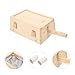 FOMIYES 2pcs Portable Wooden Moxibustion Moxibustion Treatment Tool for Home Use Compact Design Secure Lid for Safe Therapy Sessions
