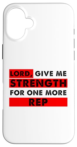 Lord Give Me Strength for One More Rep�N���X�`�����W�����D�� �X�}�z�P�[�X iPhone 16 Plus �p