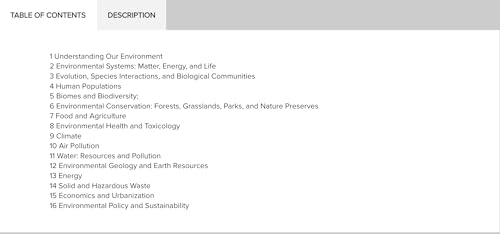 Mcgraw Hill 1265125996_CA NARF Ise Principles Of Environmental Science thumb #2