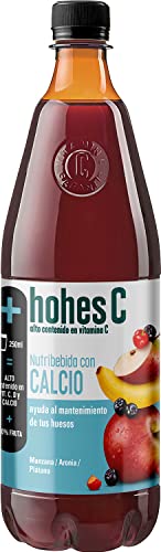 Hohes C Calcio y Vitamina C - Zumo de Manzana, Aronia, Acerola, Limón y Zanahoria Negra - Zumo 100% natural 1L