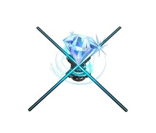 hologram 3D Fan, 27.5 Inch 2000 * Resolution 1444PX 832 LED Beads,Holographic Fan Advertising Support + Remote Control + Bluetooth Audio + Splicing,