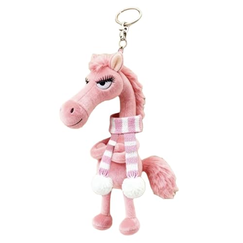 Porte-clés cheval rose, une breloque pour sac idéale en cadeau